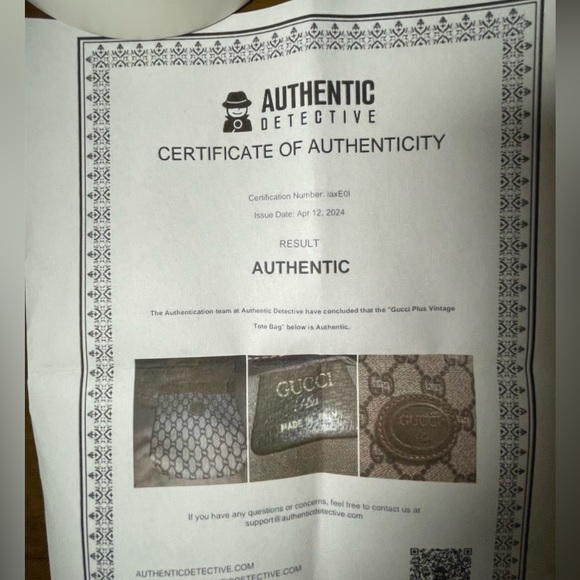 AUTHENTIC Gucci plus , gold tone  chain added for Crossbody option - Picture 10 of 13